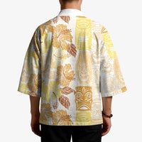 Christmas Aloha Hawaii Tiki Kimono Hibiscus Autumn Colors - Polynesian Pride