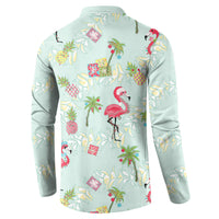 Aloha Hawaii Christmas Seamless Button Sweatshirt Plumeria Lei LT7 - Polynesian Pride