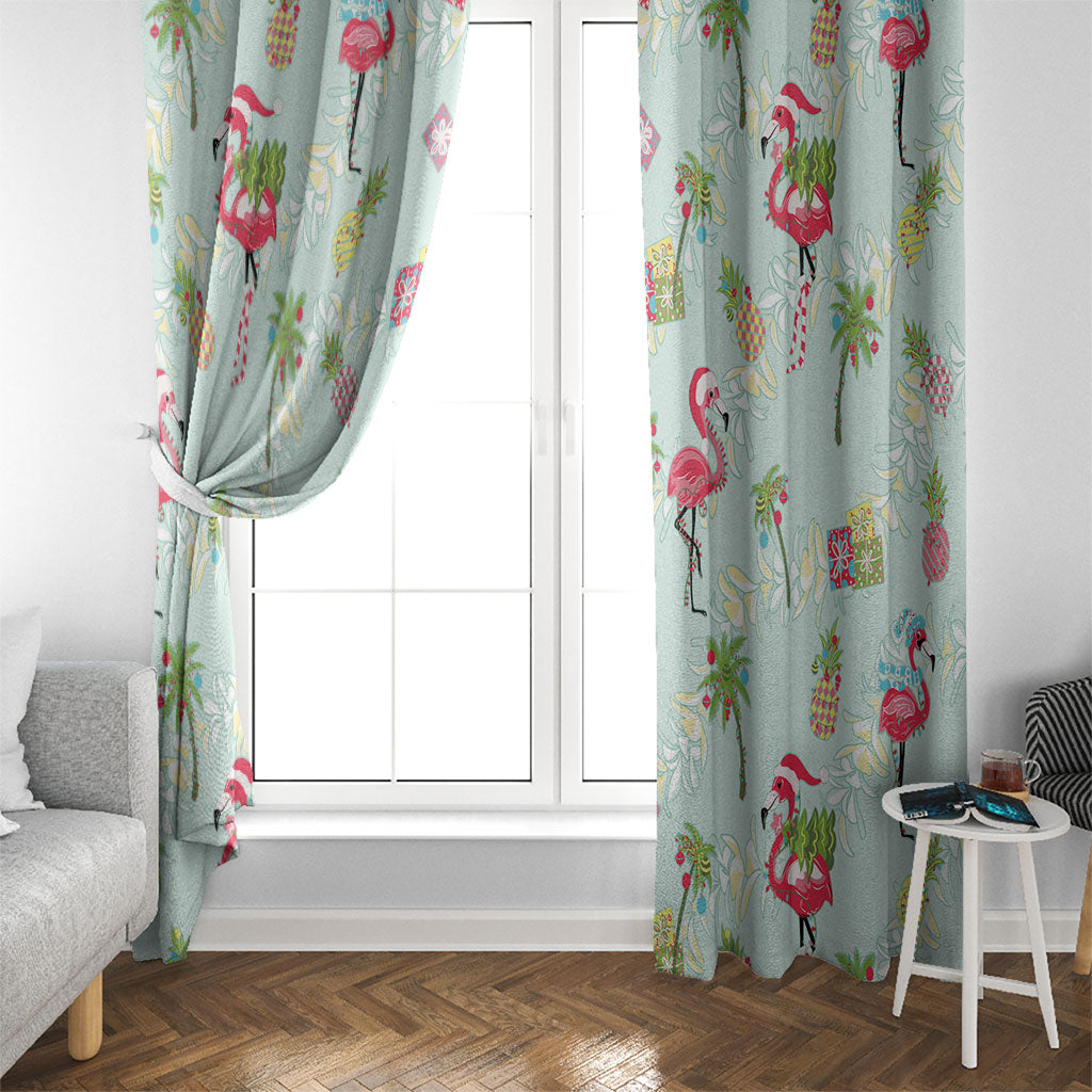 Aloha Hawaii Christmas Seamless Window Curtain Plumeria Lei LT7 - Polynesian Pride