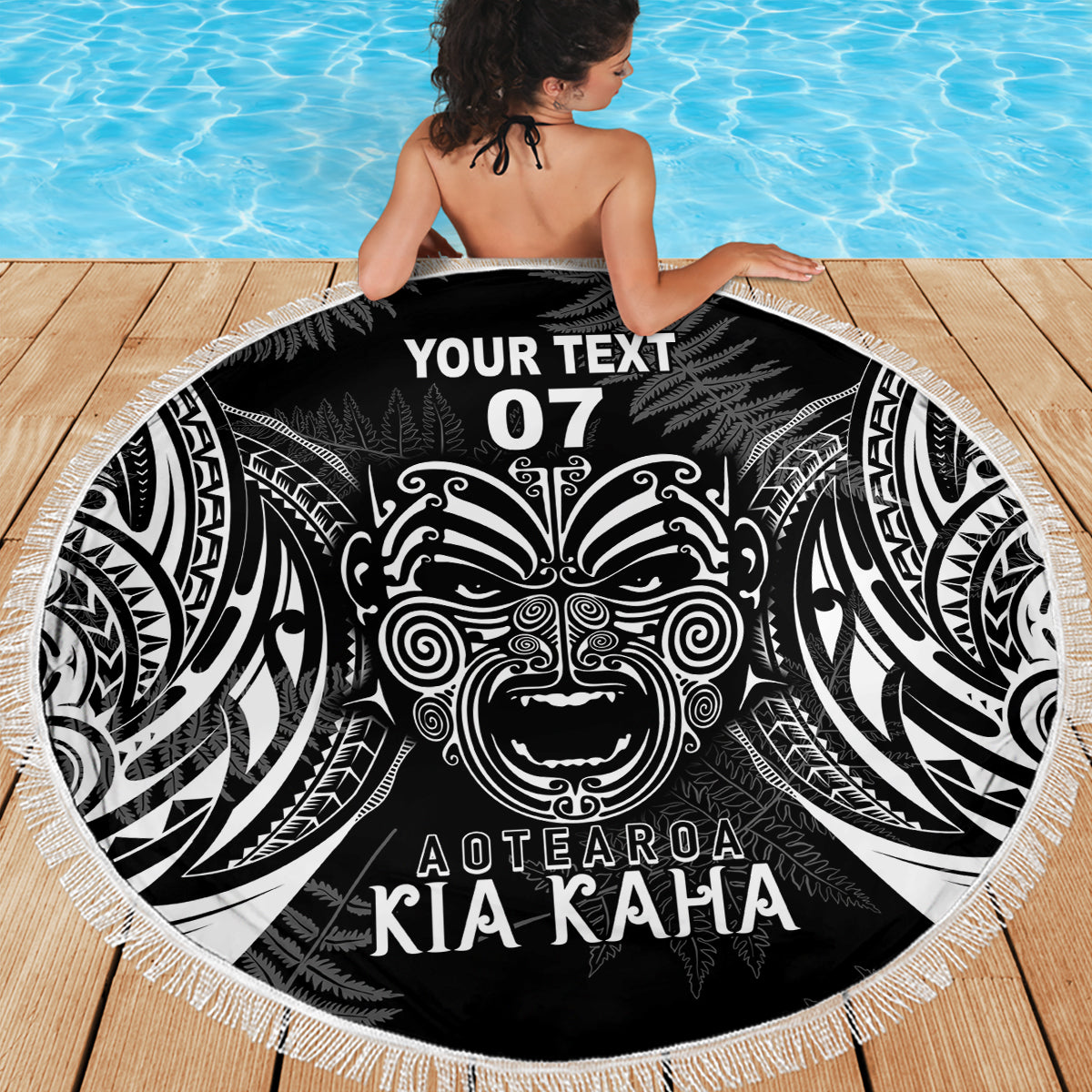 New Zealand Rugby Beach Blanket 2023 World Cup Aotearoa Create History LT7 - Wonder Print Shop