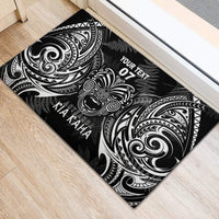 New Zealand Rugby Rubber Doormat 2023 World Cup Aotearoa Create History LT7 - Polynesian Pride