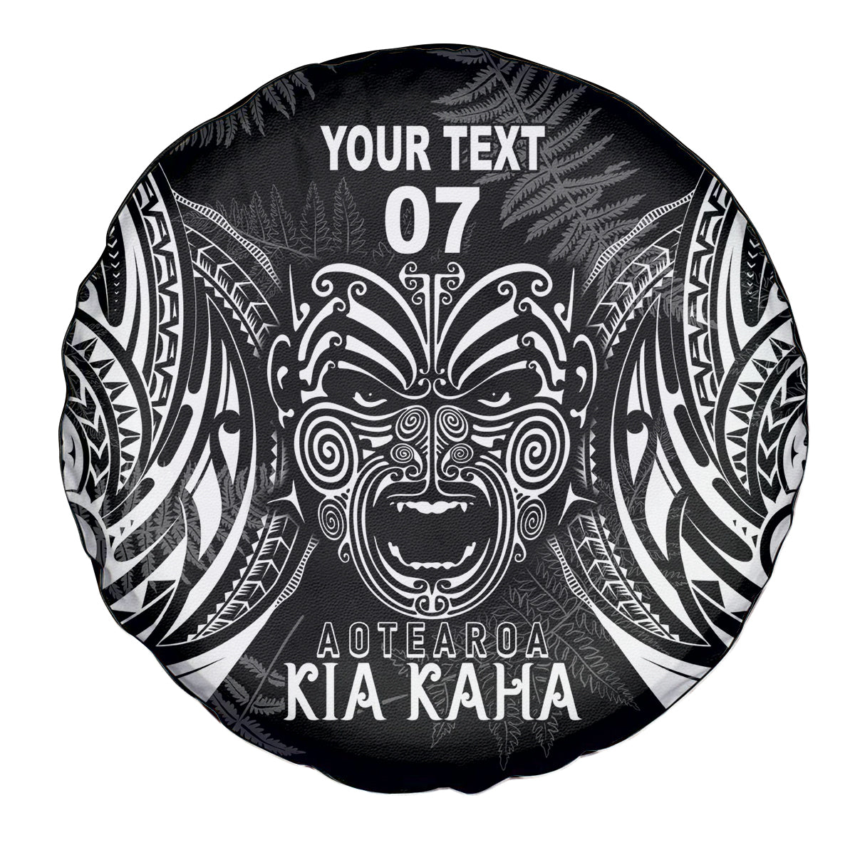 New Zealand Rugby Spare Tire Cover 2023 World Cup Aotearoa Create History LT7 - Polynesian Pride