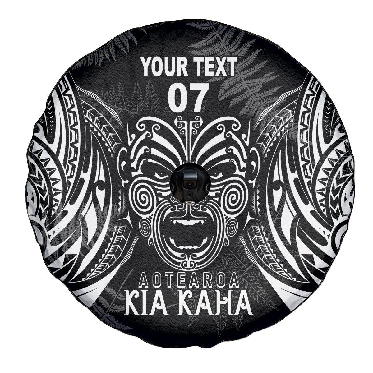 New Zealand Rugby Spare Tire Cover 2023 World Cup Aotearoa Create History LT7 - Polynesian Pride