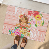 Aloha Hawaii Rubber Doormat Kawaii Mele Kalikimaka - Pastel Fever LT7 - Polynesian Pride