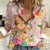 Aloha Hawaii Women Casual Shirt Kawaii Mele Kalikimaka - Pastel Fever