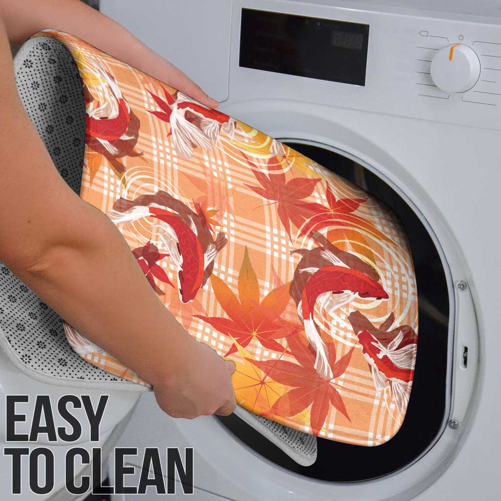 Orange Palaka Hawaii Aloha Bathroom Set Koi Pond Mix Japanese Maple - Polynesian Pride