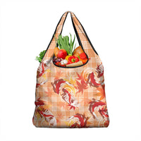Orange Palaka Hawaii Aloha Grocery Bag Koi Pond Mix Japanese Maple - Polynesian Pride
