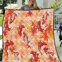 Orange Palaka Hawaii Aloha Quilt Koi Pond Mix Japanese Maple - Polynesian Pride