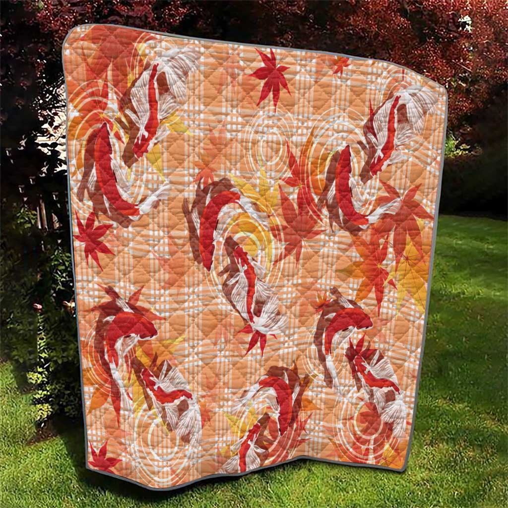 Orange Palaka Hawaii Aloha Quilt Koi Pond Mix Japanese Maple - Polynesian Pride