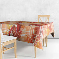 Orange Palaka Hawaii Aloha Tablecloth Koi Pond Mix Japanese Maple - Polynesian Pride