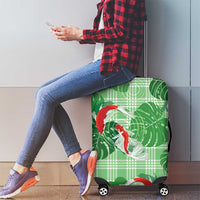 Lime Palaka Hawaii Aloha Luggage Cover Koi Pond Mix Monstera - Polynesian Pride