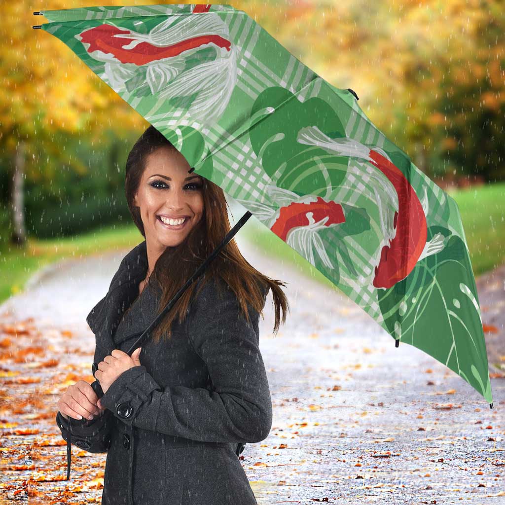 Lime Palaka Hawaii Aloha Umbrella Koi Pond Mix Monstera - Polynesian Pride