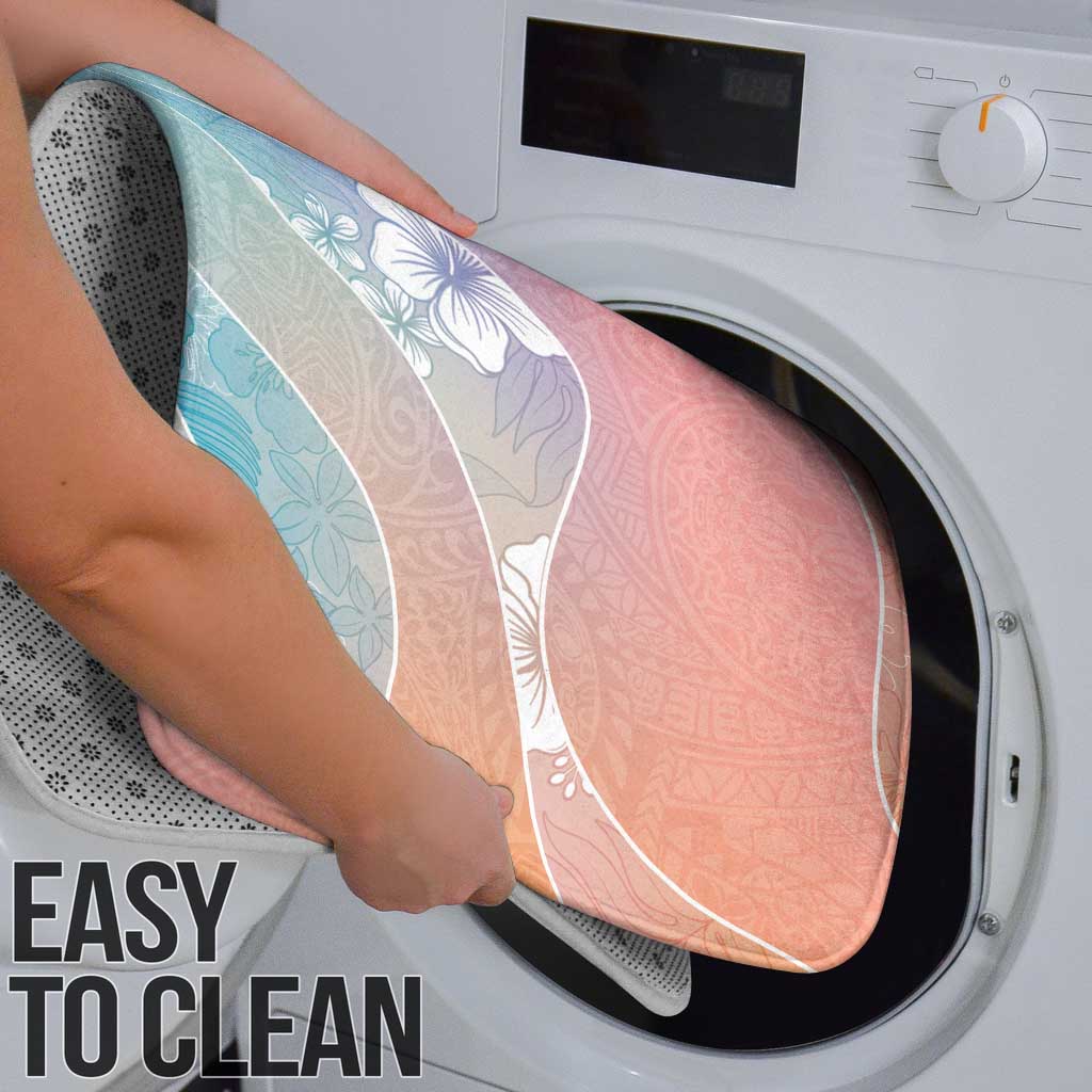Aloha Hawaii Floral Tapa Bathroom Set Patchwork Pastel Candy LT7 - Polynesian Pride