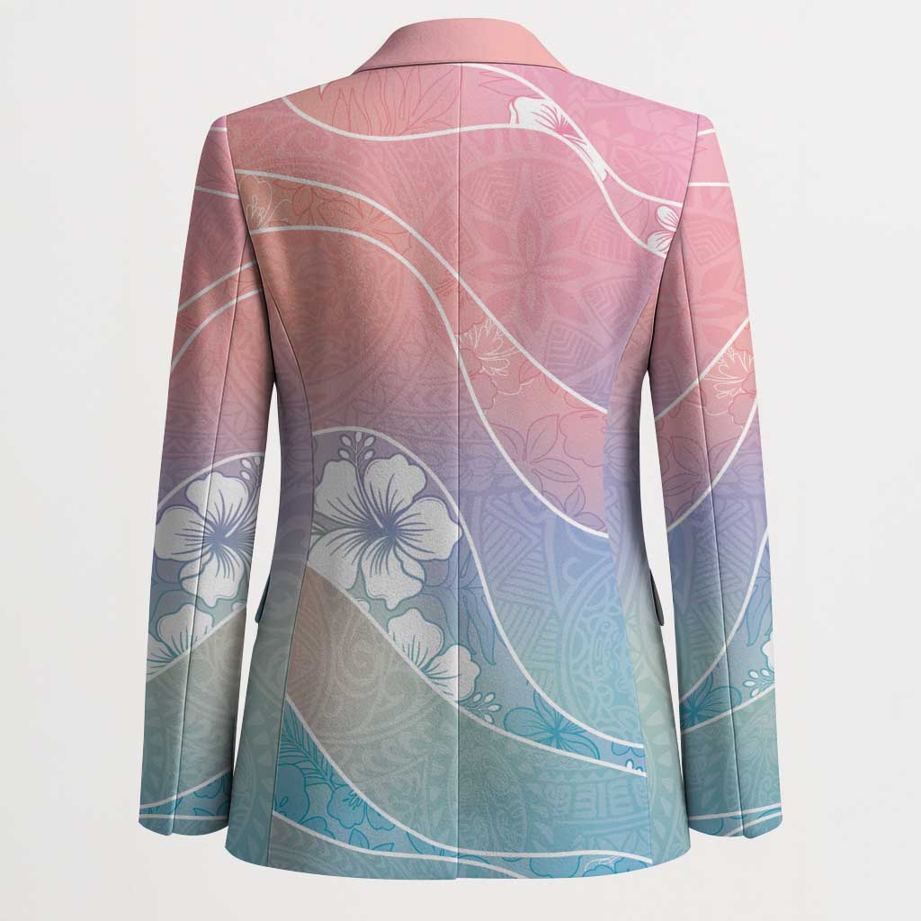 Aloha Hawaii Floral Tapa Blazer Patchwork Pastel Candy LT7 - Polynesian Pride