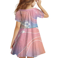 Aloha Hawaii Floral Tapa Family Matching Off The Shoulder Long Sleeve Dress and Hawaiian Shirt Patchwork Pastel Candy - Polynesian Pride