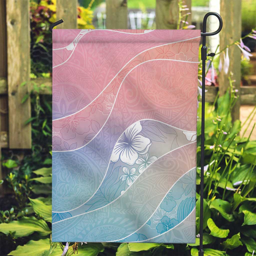 Aloha Hawaii Floral Tapa Garden Flag Patchwork Pastel Candy LT7 Garden Flag Pastel - Polynesian Pride