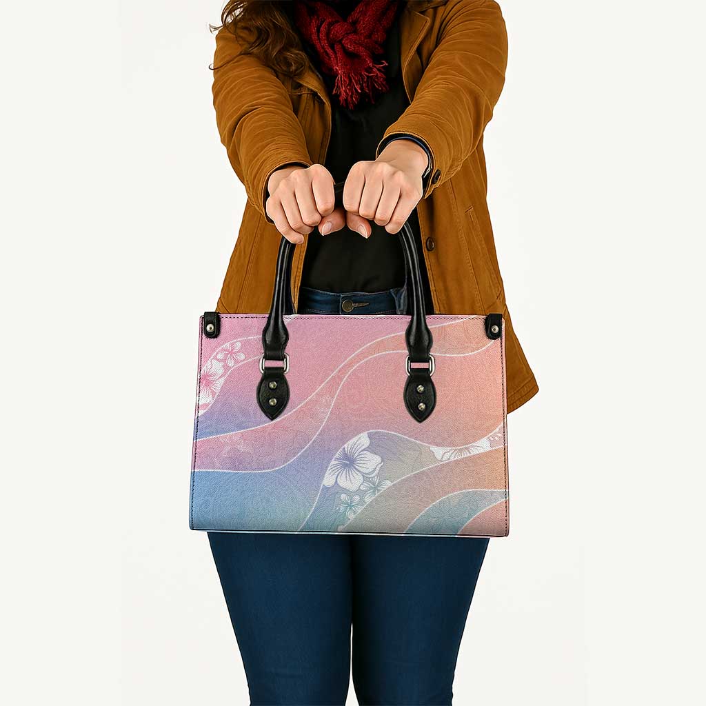 Aloha Hawaii Floral Tapa Leather Bag Patchwork Pastel Candy LT7 - Polynesian Pride