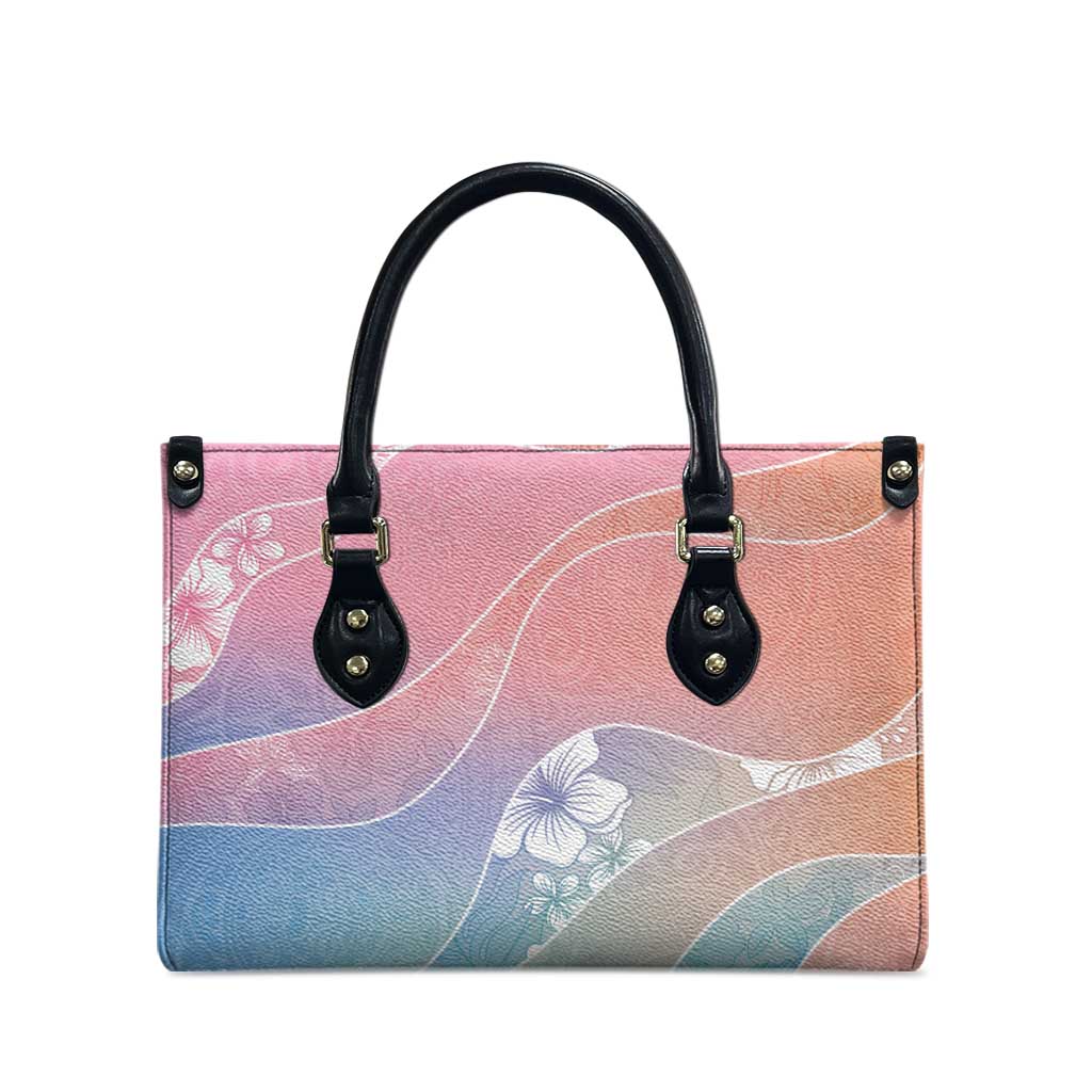 Aloha Hawaii Floral Tapa Leather Bag Patchwork Pastel Candy LT7 - Polynesian Pride