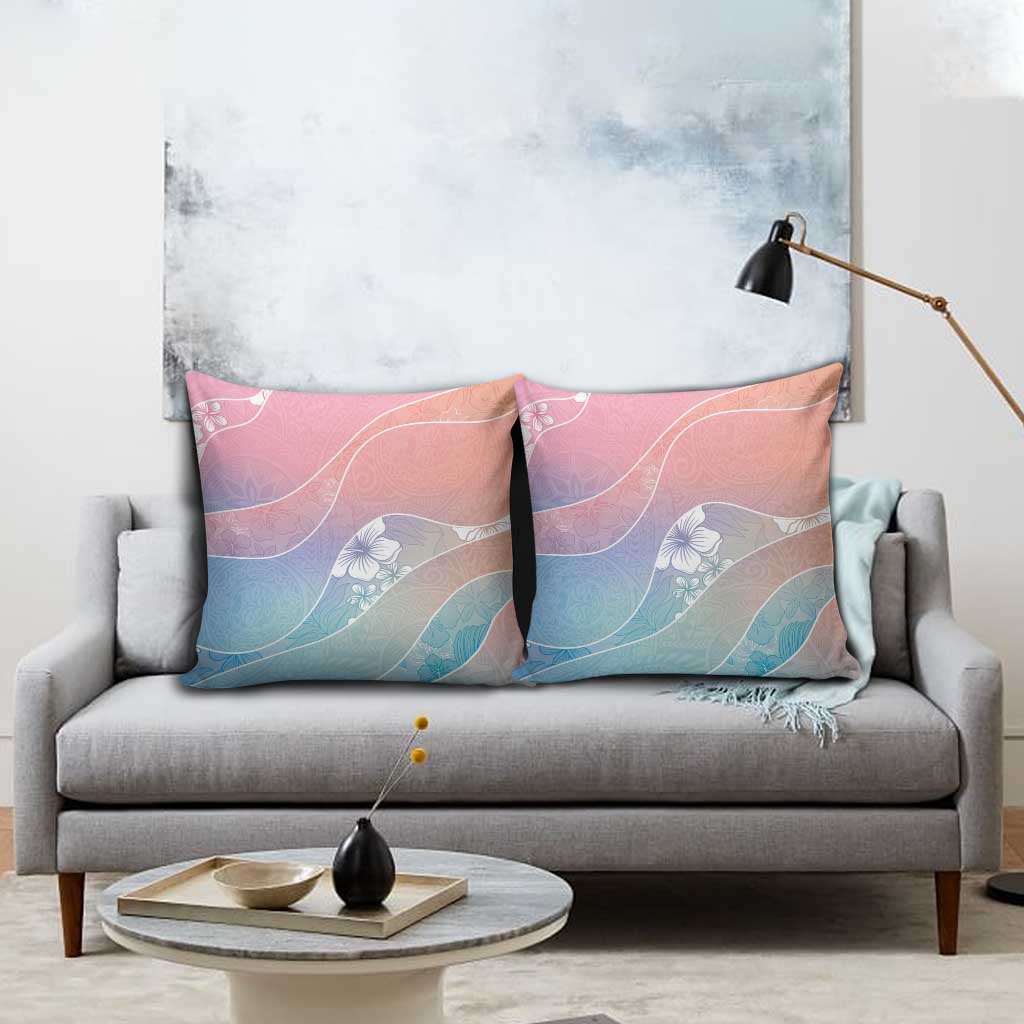 Aloha Hawaii Floral Tapa Pillow Cover Patchwork Pastel Candy - Polynesian Pride