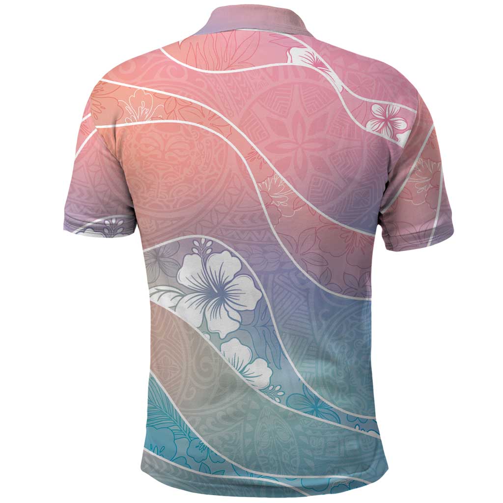 Aloha Hawaii Floral Tapa Polo Shirt Patchwork Pastel Candy LT7 - Polynesian Pride