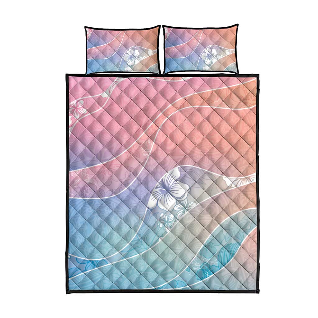 Aloha Hawaii Floral Tapa Quilt Bed Set Patchwork Pastel Candy LT7 - Polynesian Pride