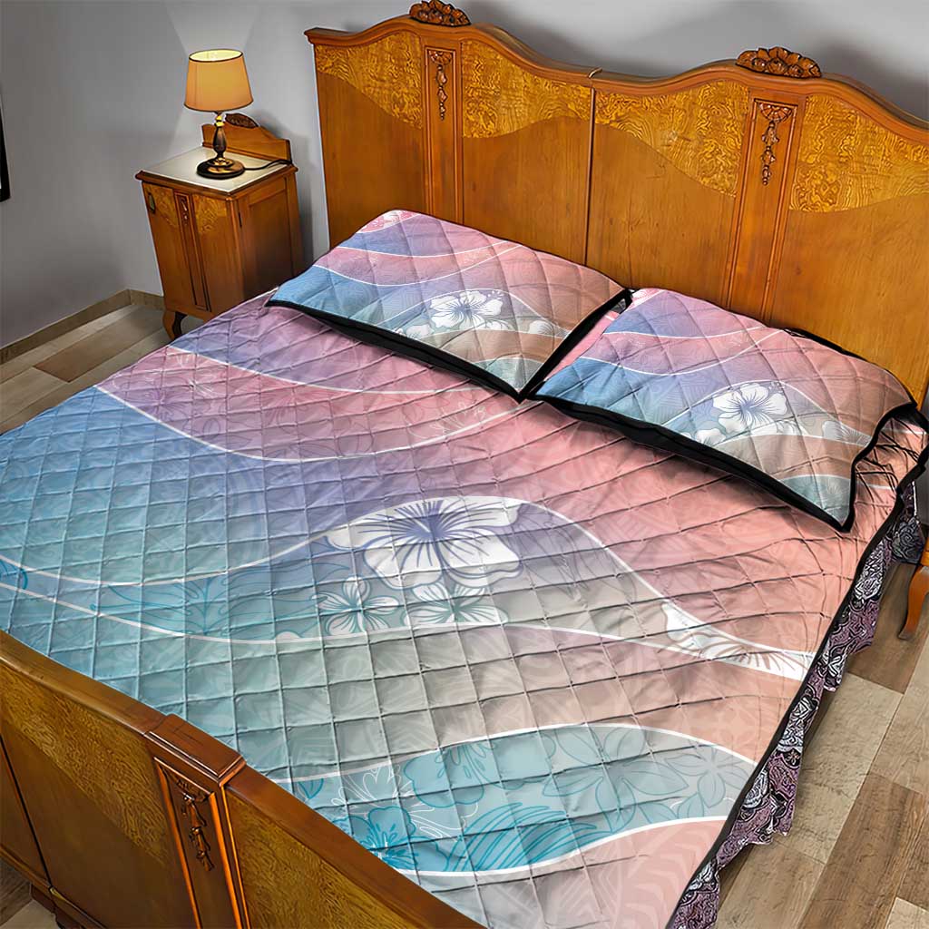 Aloha Hawaii Floral Tapa Quilt Bed Set Patchwork Pastel Candy LT7 - Polynesian Pride