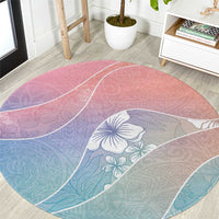 Aloha Hawaii Floral Tapa Round Carpet Patchwork Pastel Candy LT7 Pastel - Polynesian Pride