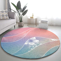 Aloha Hawaii Floral Tapa Round Carpet Patchwork Pastel Candy LT7 - Polynesian Pride