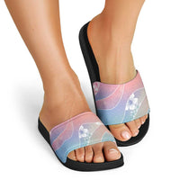 Aloha Hawaii Floral Tapa Slide Sandals Patchwork Pastel Candy LT7 - Polynesian Pride