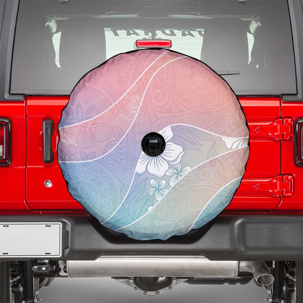 Aloha Hawaii Floral Tapa Spare Tire Cover Patchwork Pastel Candy LT7 - Polynesian Pride