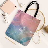 Aloha Hawaii Floral Tapa Tote Bag Patchwork Pastel Candy LT7 Black Strap One Size Pastel - Polynesian Pride