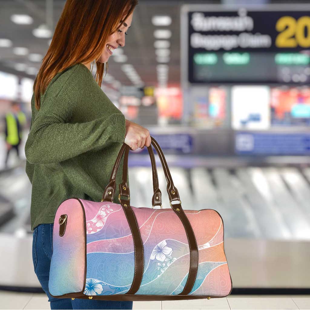 Aloha Hawaii Floral Tapa Travel Bag Patchwork Pastel Candy - Polynesian Pride