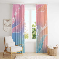 Aloha Hawaii Floral Tapa Window Curtain Patchwork Pastel Candy LT7 - Polynesian Pride