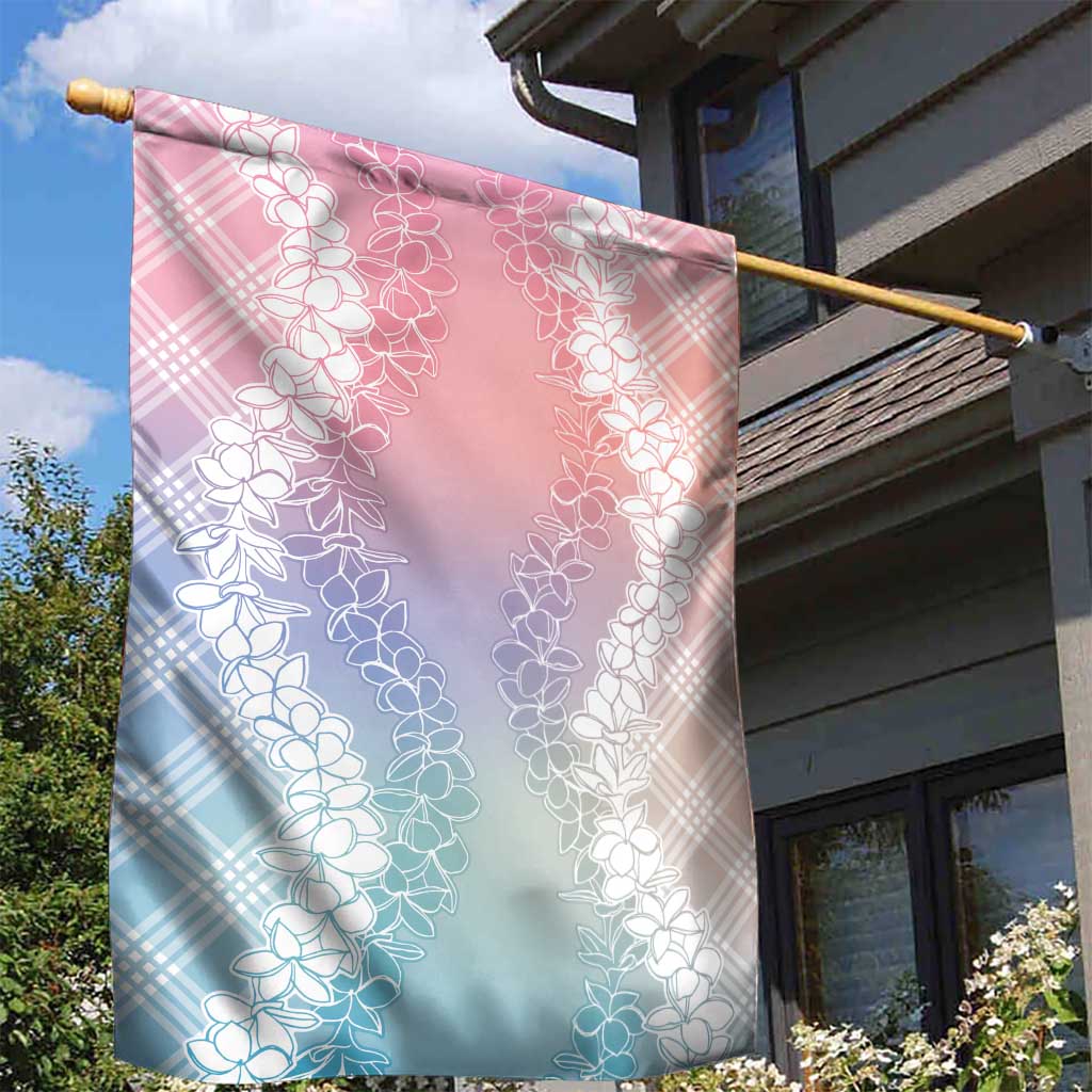 Hawaii Aloha Plumeria Lei Pastel Candy Palaka Garden Flag LT7 - Polynesian Pride