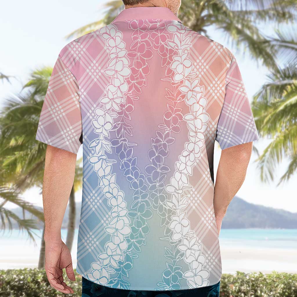 Hawaii Aloha Plumeria Lei Pastel Candy Palaka Hawaiian Shirt LT7 - Polynesian Pride