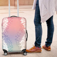 Hawaii Aloha Plumeria Lei Pastel Candy Palaka Luggage Cover LT7 Pastel - Polynesian Pride