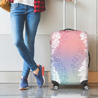 Hawaii Aloha Plumeria Lei Pastel Candy Palaka Luggage Cover LT7 - Polynesian Pride