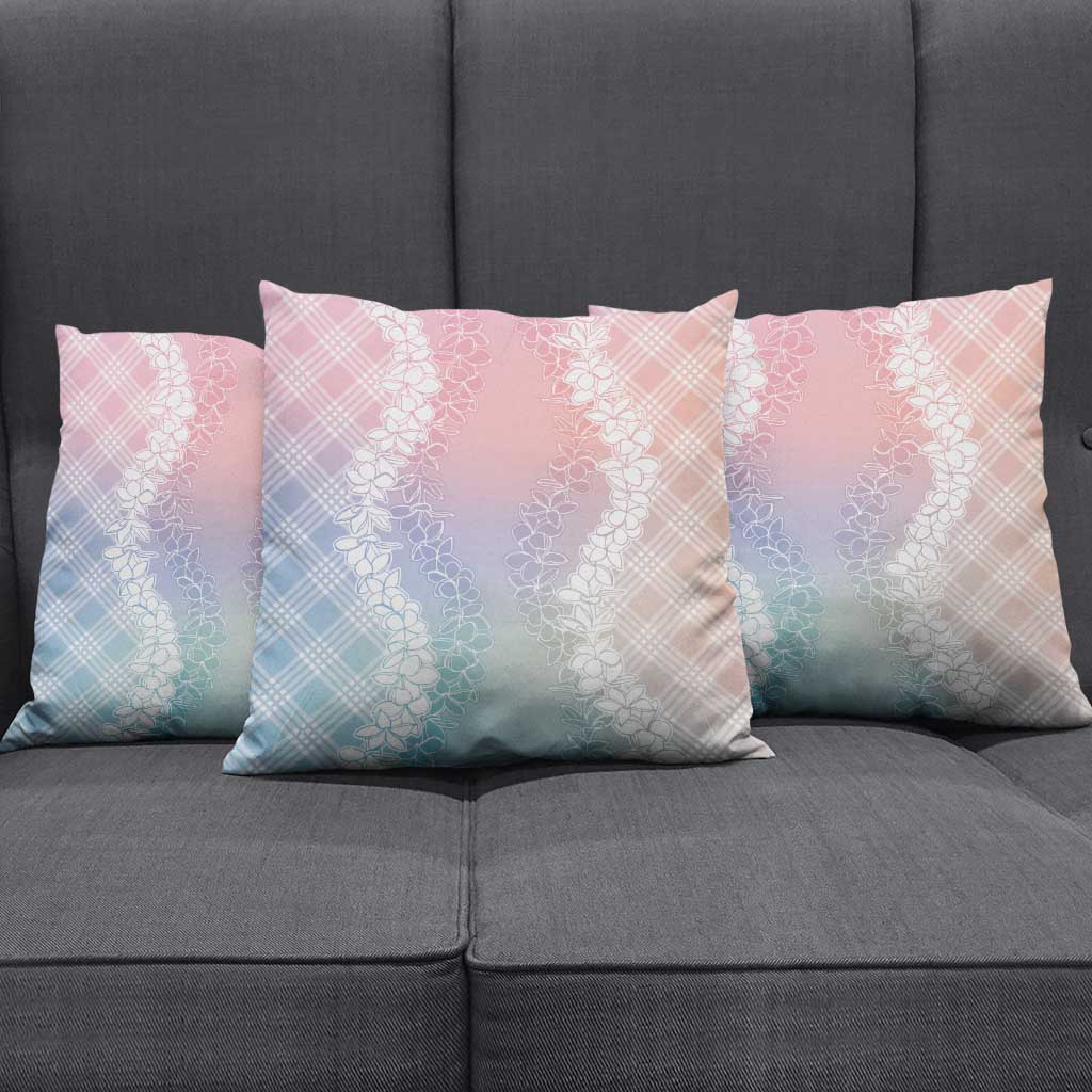 Hawaii Aloha Plumeria Lei Pastel Candy Palaka Pillow Cover LT7 - Polynesian Pride