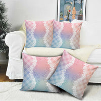 Hawaii Aloha Plumeria Lei Pastel Candy Palaka Pillow Cover LT7 - Polynesian Pride
