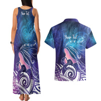 New Zealand Mother's Day Couples Matching Tank Maxi Dress and Hawaiian Shirt Maori Hari Ra Mama LT7 - Polynesian Pride