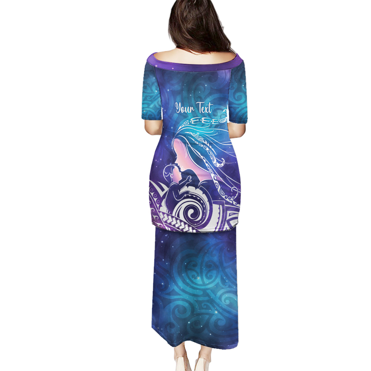 New Zealand Mother's Day Family Matching Puletasi and Hawaiian Shirt Maori Hari Ra Mama