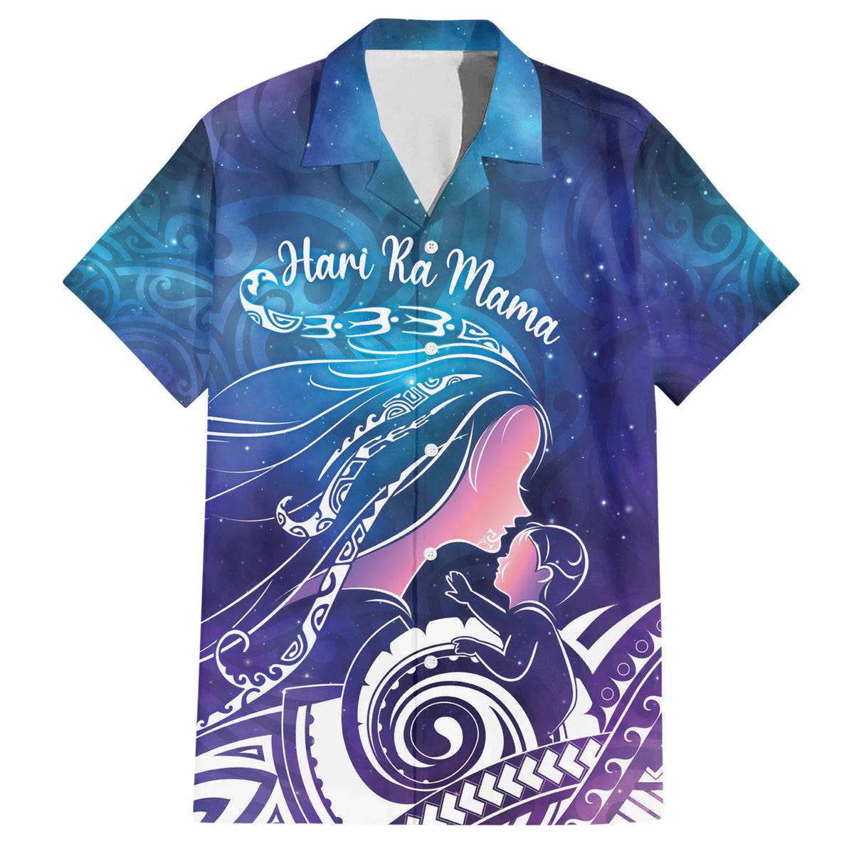 New Zealand Mother's Day Family Matching Short Sleeve Bodycon Dress and Hawaiian Shirt Maori Hari Ra Mama