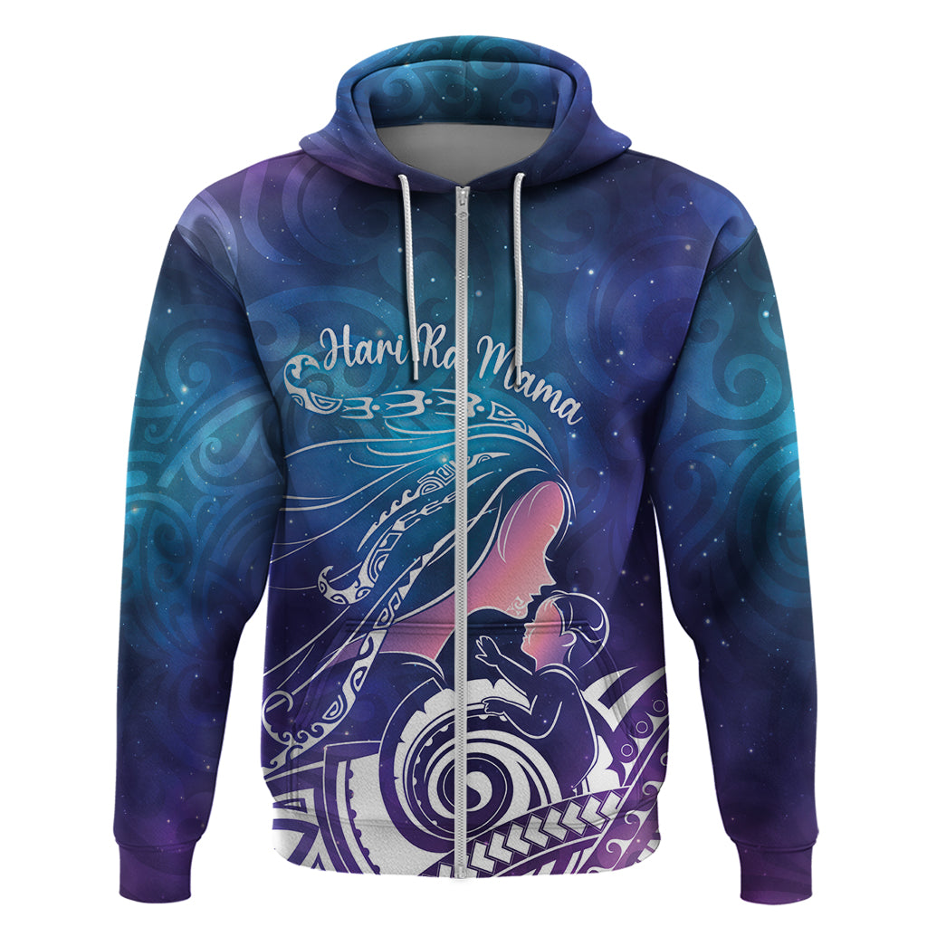 New Zealand Mother's Day Zip Hoodie Maori Hari Ra Mama