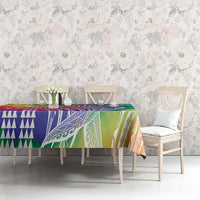 Aloha Pride Rainbow Tie Dye Tablecloth Humpback Whale - Love is Love