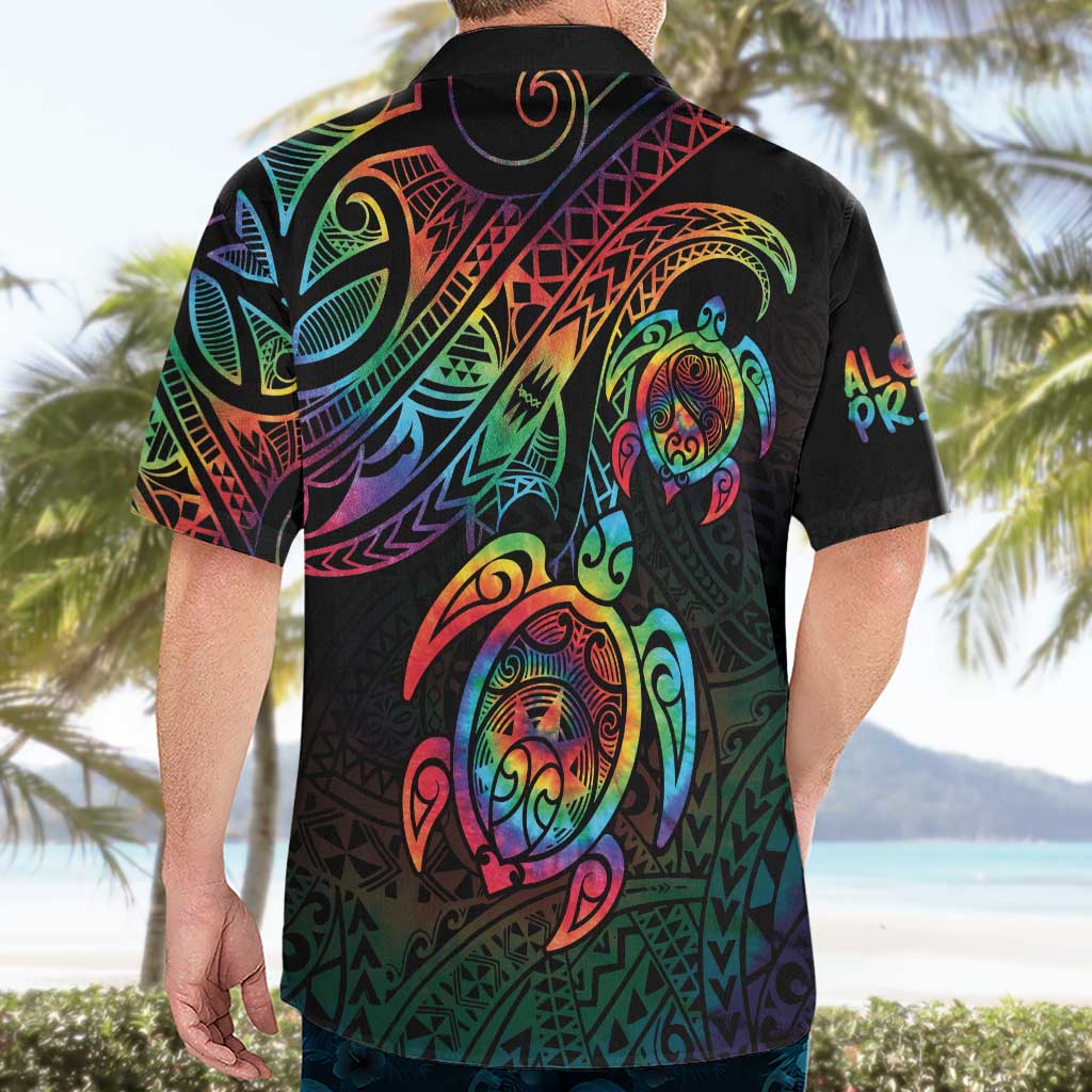 Hawaii Pride Hawaiian Shirt Rainbow Swirls