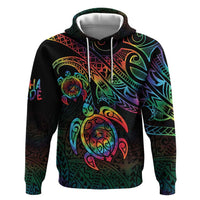 Hawaii Pride Hoodie Rainbow Swirls
