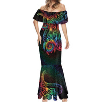 Hawaii Pride Mermaid Dress Rainbow Swirls