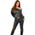 Hawaii Pride Off Shoulder Sweater Rainbow Swirls