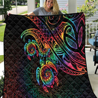 Hawaii Pride Quilt Rainbow Swirls