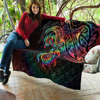 Hawaii Pride Quilt Rainbow Swirls